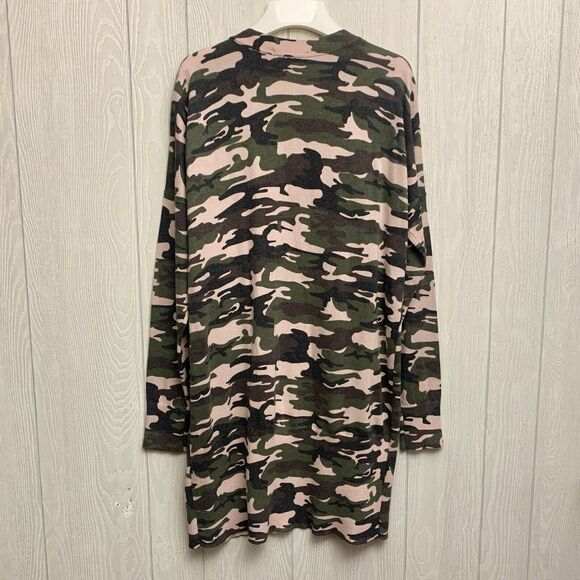 Sanctuary Pink Camo Cardigan Lightweight Sweater Lennox Size Small NWT - Picture 7 of 7